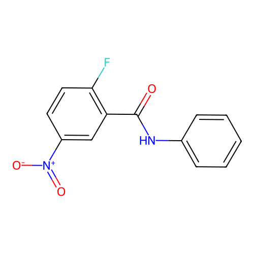 N-Phenyl-2-fluoro-5-nitrobenzamide structure