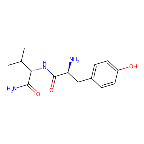 酪氨酰缬氨酰胺 structure