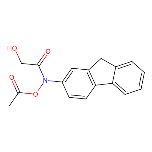 N-Acetoxy-N-glycolyl-2-aminofluorene structure
