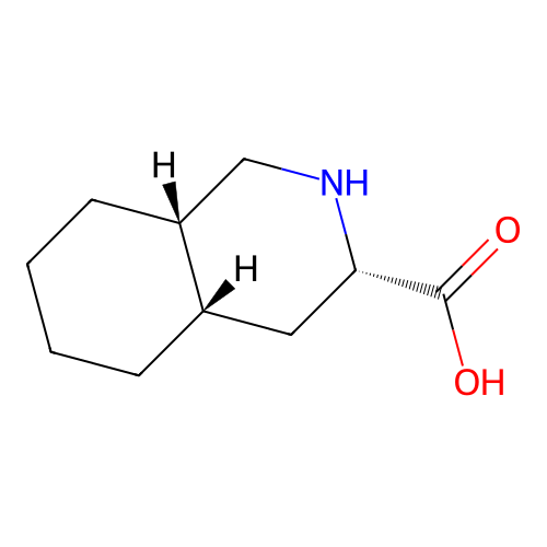 (3S,4aS,8aS)-Decahydroisoquinoline-3-carboxylic acid structure