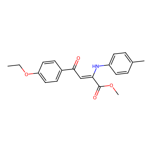methyl (2Z)-4-(4-ethoxyphenyl)-2-[(4-methylphenyl)amino]-4-oxobut-2-enoate structure