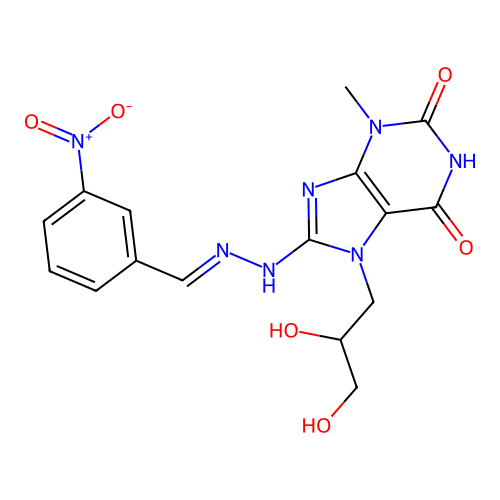 C16H17N7O6 structure