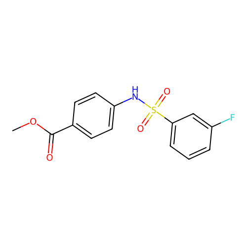 Methyl 4-[(3-fluorophenyl)sulfonylamino]benzoate structure