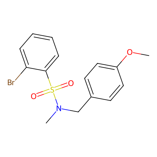 2-Bromo-N-(4-methoxybenzyl)-N-methylbenzenesulfonamide structure