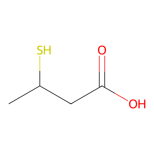 3-Mercaptobutyric acid structure