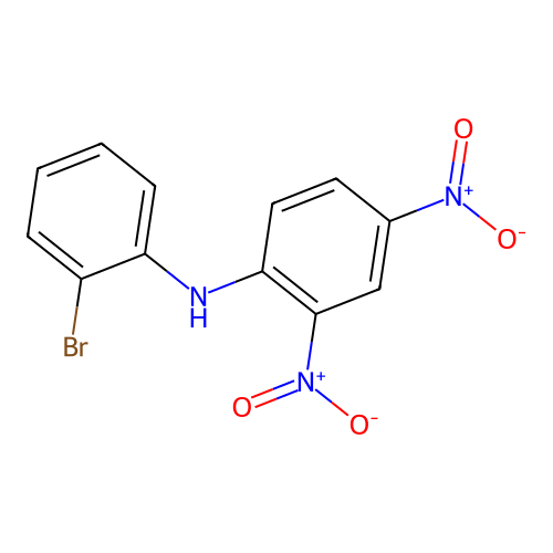 N-(2-bromophenyl)-2,4-dinitroaniline structure