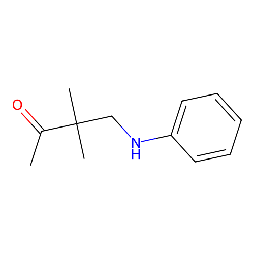 3,3-Dimethyl-4-phenylamino-butan-2-one structure