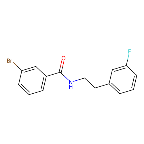 3-bromo-N-[2-(3-fluorophenyl)ethyl]benzamide structure