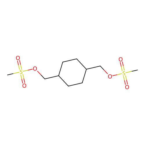 (Cyclohexane-1,4-diyl)bis(methylene) dimethanesulfonate structure