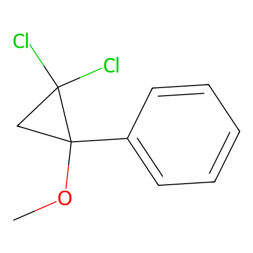 (2,2-Dichloro-1-methoxycyclopropyl)benzene structure