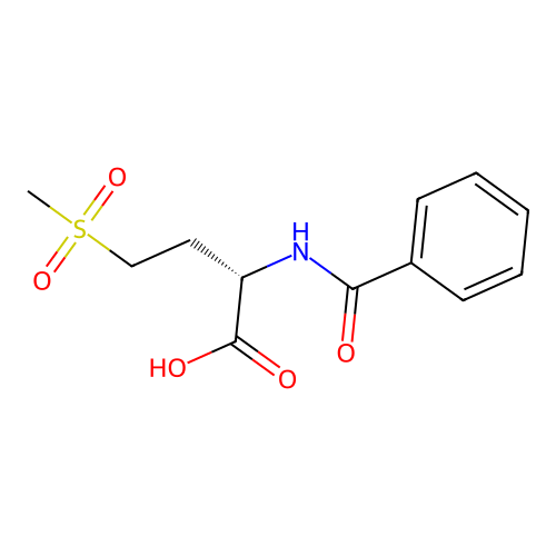 Butanoic acid, 2-(benzoylamino)-4-(methylsulfonyl)-, (S)-(9CI) structure