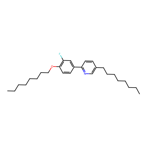 2-[3-Fluoro-4-(octyloxy)phenyl]-5-octylpyridine structure