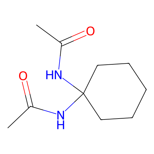 1,1-Diacetamidocyclohexane structure