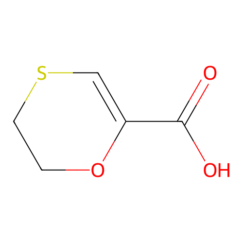 1,4-Oxathiin-2-carboxylicacid, 5,6-dihydro- structure