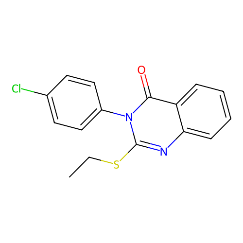3-(4-Chlorophenyl)-2-ethylsulfanylquinazolin-4-one structure