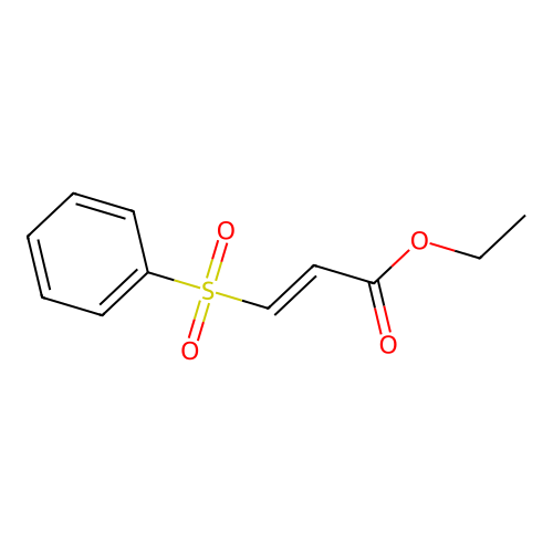 ethyl (2E)-3-(phenylsulfonyl)prop-2-enoate structure
