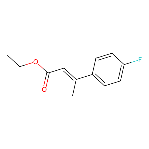 3-(4-Fluorophenyl)-2-butenoic acid ethyl ester structure