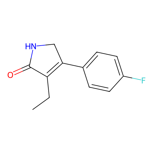 3-Ethyl-4-(4-fluorophenyl)-1,5-dihydro-2H-pyrrol-2-one structure