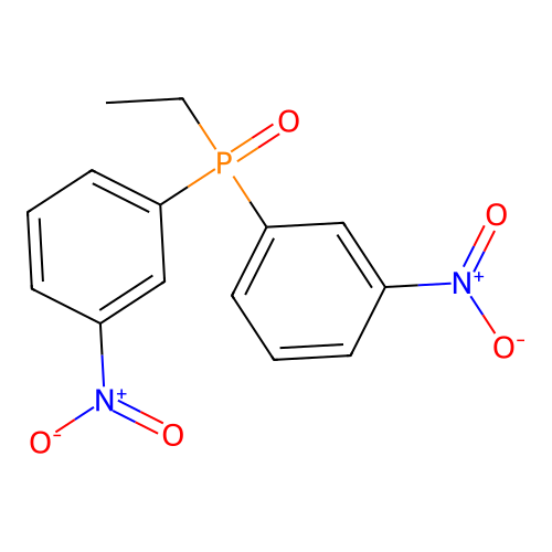 Ethyl[bis(3-nitrophenyl)]phosphane oxide structure