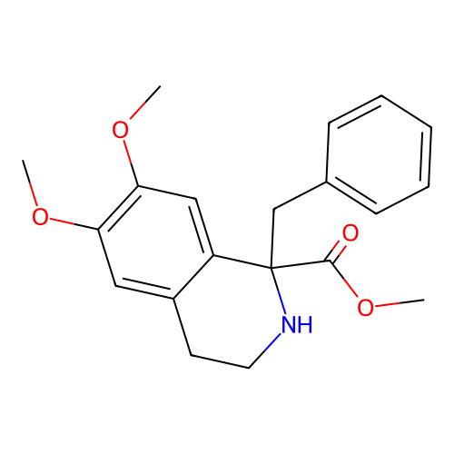 (-)-1,2,3,4-Tetrahydroisoquinolin-1-carboxylic acid, 1-benzyl- structure