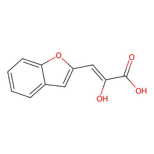 3-(Benzofuran-2-yl)-2-hydroxy-prop-2-enoic acid structure