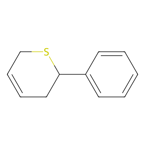 2-Phenyl-3,6-dihydro-2h-thiapyran structure