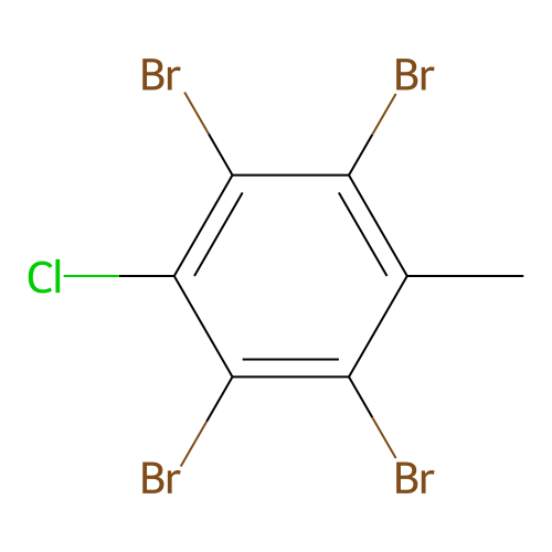 1,2,4,5-Tetrabromo-3-chloro-6-methylbenzene structure