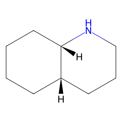 Quinoline, decahydro-, cis- structure