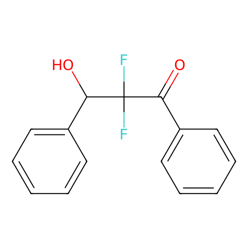 1-Propanone, 2,2-difluoro-3-hydroxy-1,3-diphenyl- structure