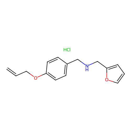 N-(4-(allyloxy)benzyl)-1-(furan-2-yl)methanamine hydrochloride structure