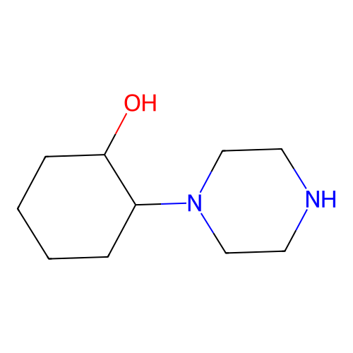 2-(Piperazin-1-yl)cyclohexanol structure