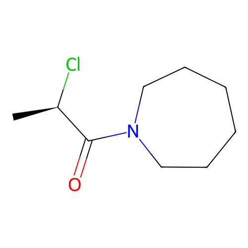 (2R)-1-(azepan-1-yl)-2-chloropropan-1-one structure