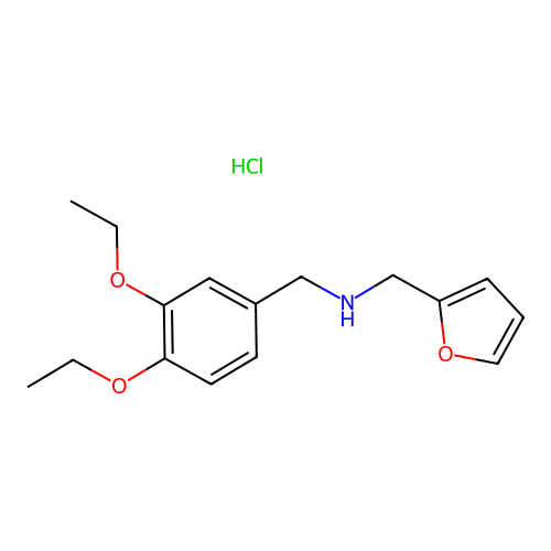 N-(3,4-diethoxybenzyl)-1-(furan-2-yl)methanamine hydrochloride structure