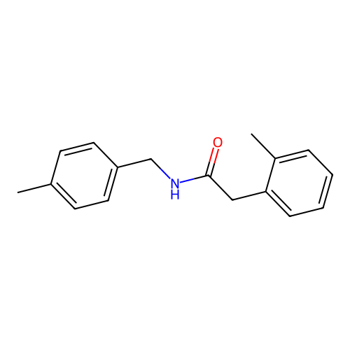 N-(4-methylbenzyl)-2-(2-methylphenyl)acetamide structure