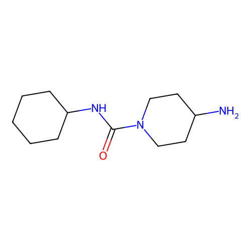 4-amino-N-cyclohexylpiperidine-1-carboxamide structure
