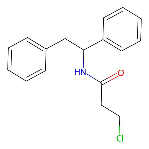 3-氯-N-(1,2-二苯乙基)丙酰胺 structure