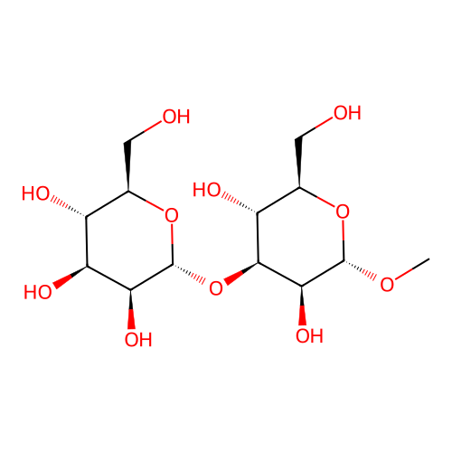 Methyl 3-O-mannopyranosylmannopyranoside structure