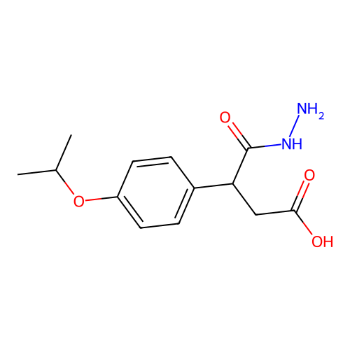 Propionic acid, 3-hydrazinocarbonyl-3-(4-isopropoxyphenyl)- structure