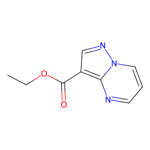 Ethyl pyrazolo(1,5-a)pyrimidine-3-carboxylate structure