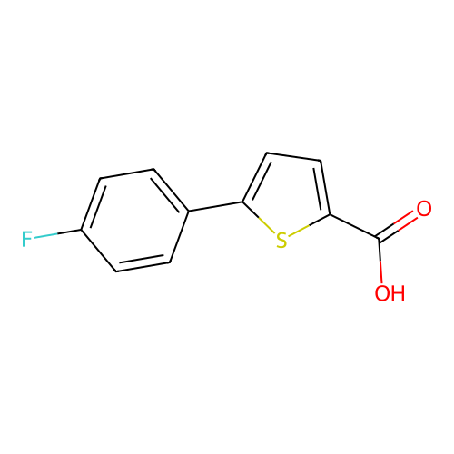 5-(4-Fluorophenyl)thiophene-2-carboxylic acid structure