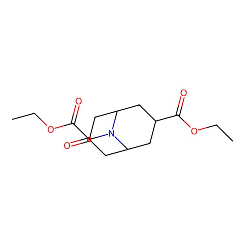 Ethyl 9-(2-ethoxy-2-oxoethyl)-7-oxo-9-azabicyclo[3.3.1]nonane-3-carboxylate structure