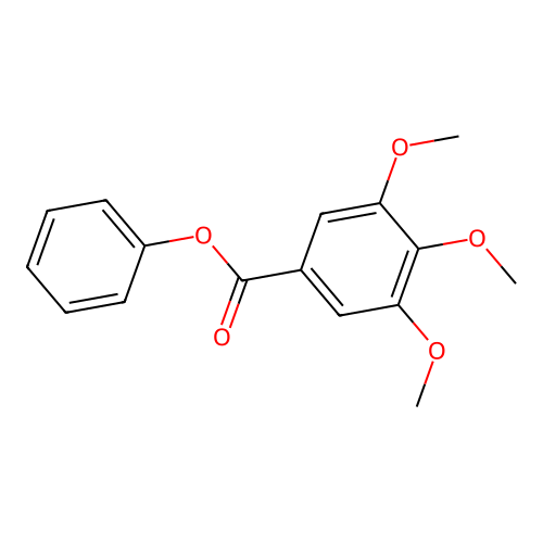Phenyl 3,4,5-trimethoxybenzoate structure