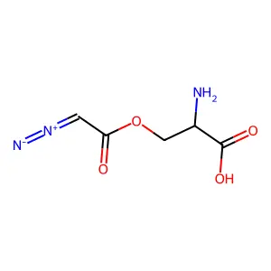 重氮乙酰絲氨酸 structure