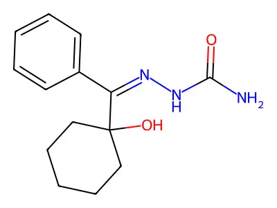 [(Z)-[(1-hydroxycyclohexyl)-phenylmethylidene]amino]urea structure