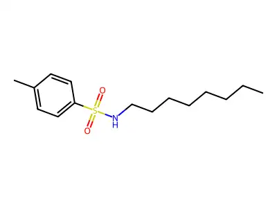 Benzenesulfonamide, 4-methyl-N-octyl- structure