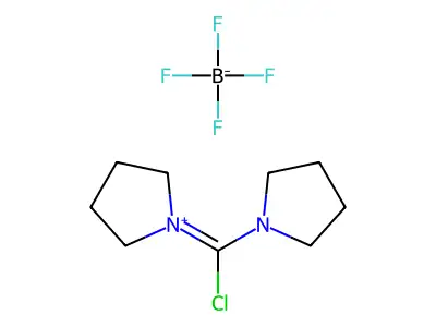 1-(Chloro-1-pyrrolidinylmethylene)pyrrolidinium Tetrafluoroborate structure