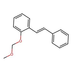 Benzene, 1-(methoxymethoxy)-2-[(1E)-2-phenylethenyl]- structure