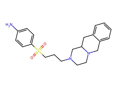 Benzenamine, 4-((3-(1,3,4,6,11,11a-hexahydro-2H-pyrazino(1,2-b)isoquinolin-2-yl)propyl)sulfonyl)- structure