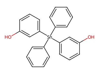 3,3'-(Diphenylstannylene)diphenol structure