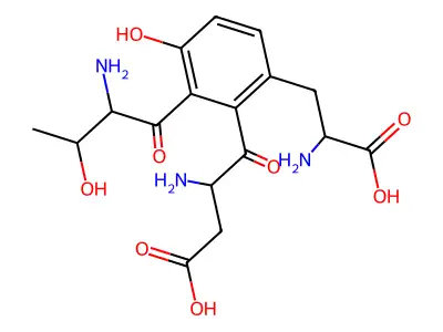 Threonyl-aspartyl-tyrosine structure
